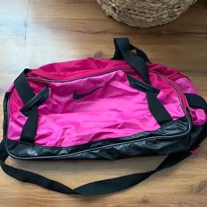 Hot Pink Nike duffel bag